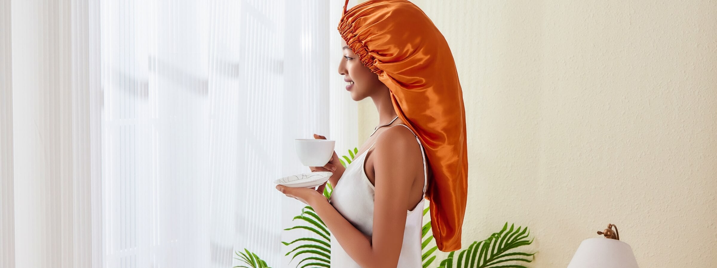 Mulberry Silk Bonnet for Long Braid Locs Hair