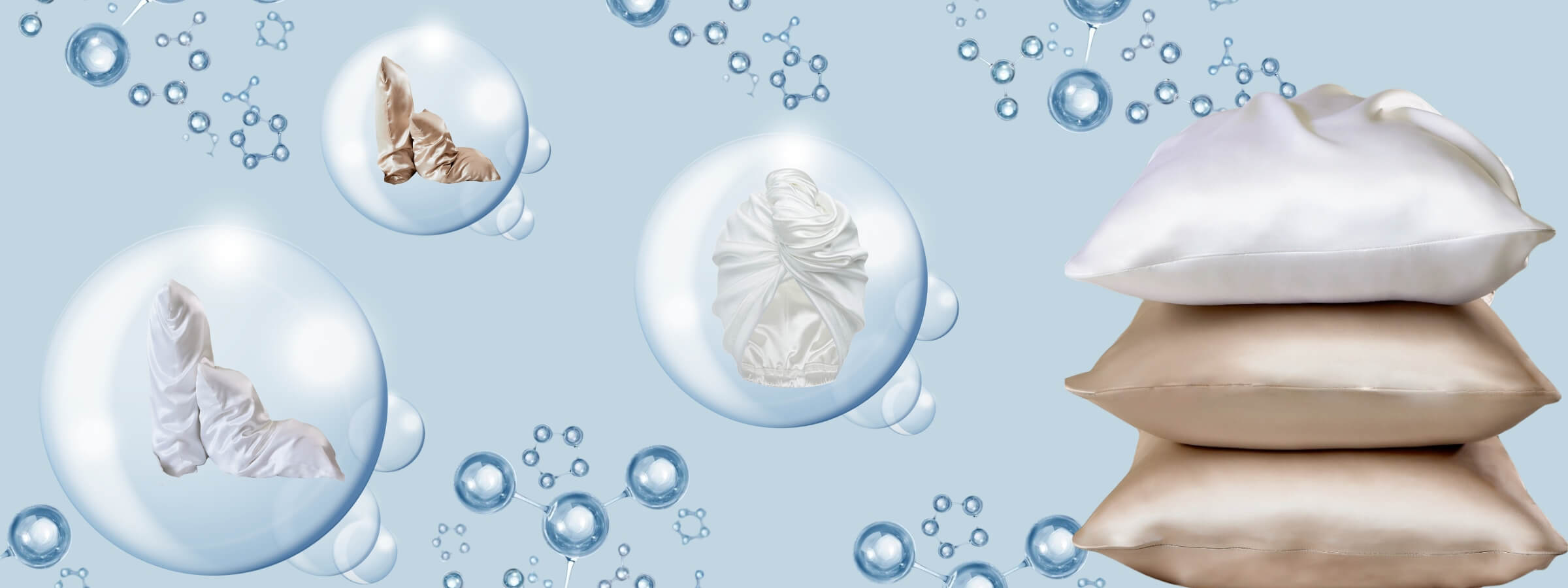 Quench™ Collection | Hydrating Silk Pillowcases & Hair Wraps