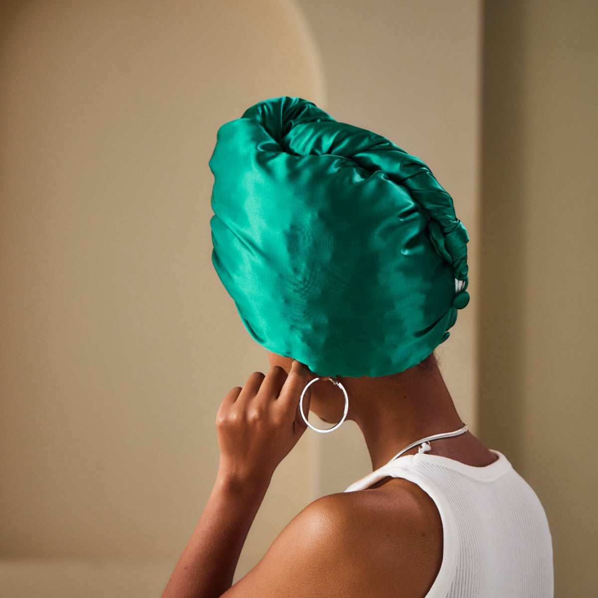 Diamond Glow Silk Turban - promeedsilk