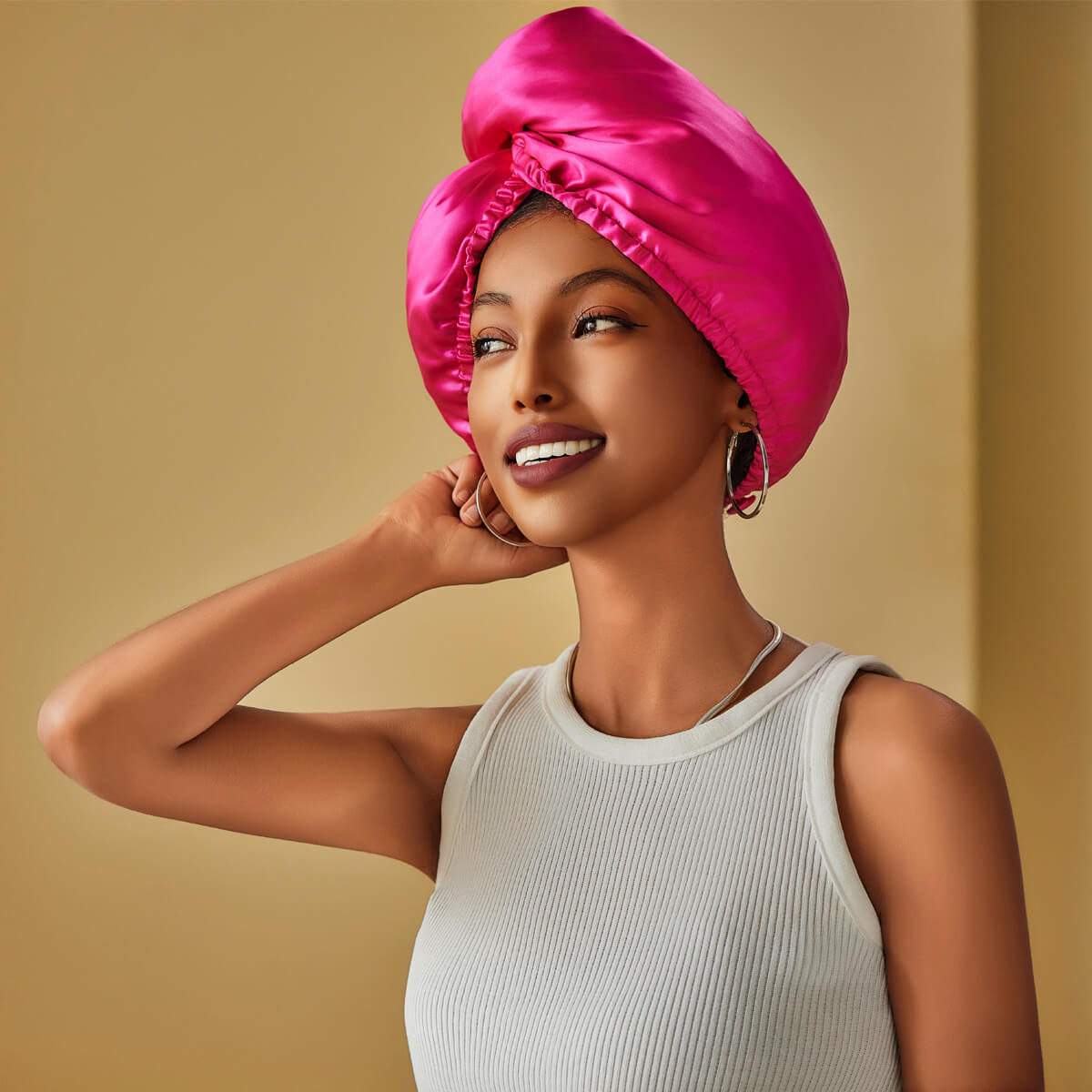 Diamond Glow Silk Turban - promeedsilk