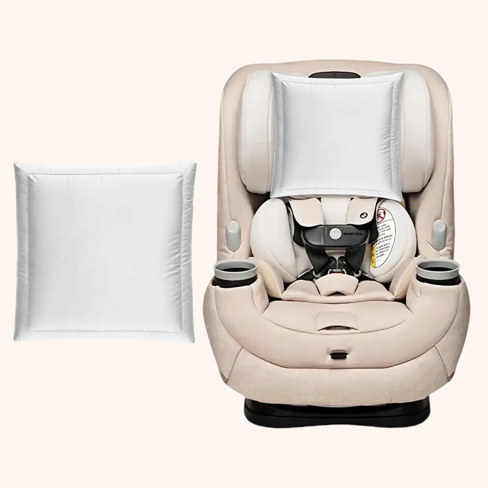 23mm 6A+ Mulberry Silk Baby Car Seat Headrest Cover