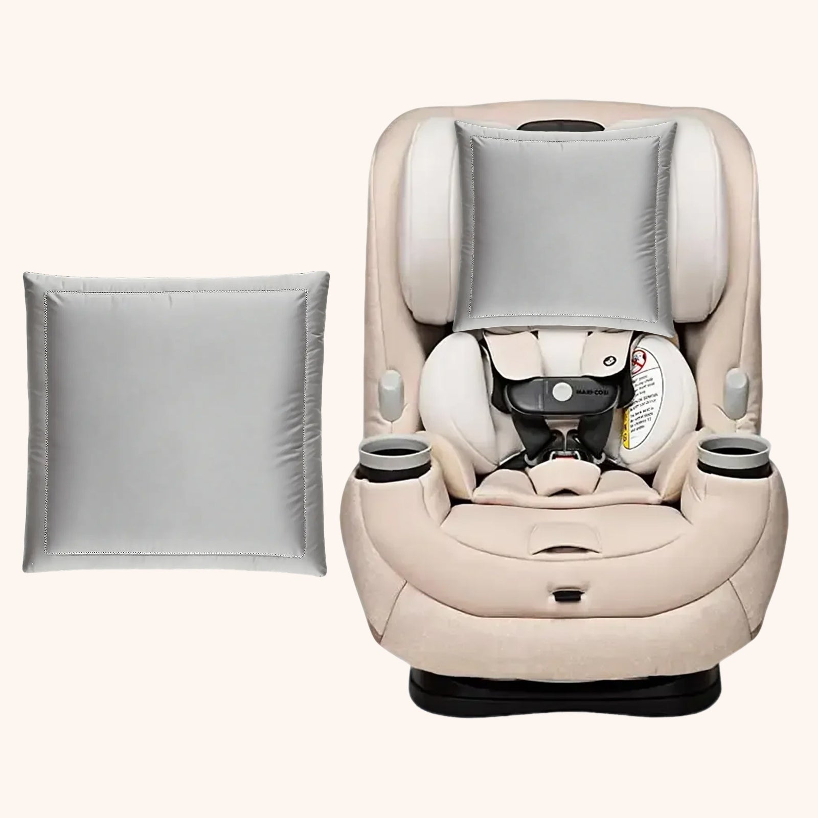 23mm 6A+ Mulberry Silk Baby Car Seat Headrest Cover