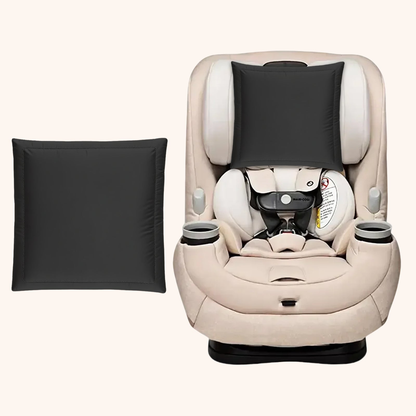 23mm 6A+ Mulberry Silk Baby Car Seat Headrest Cover