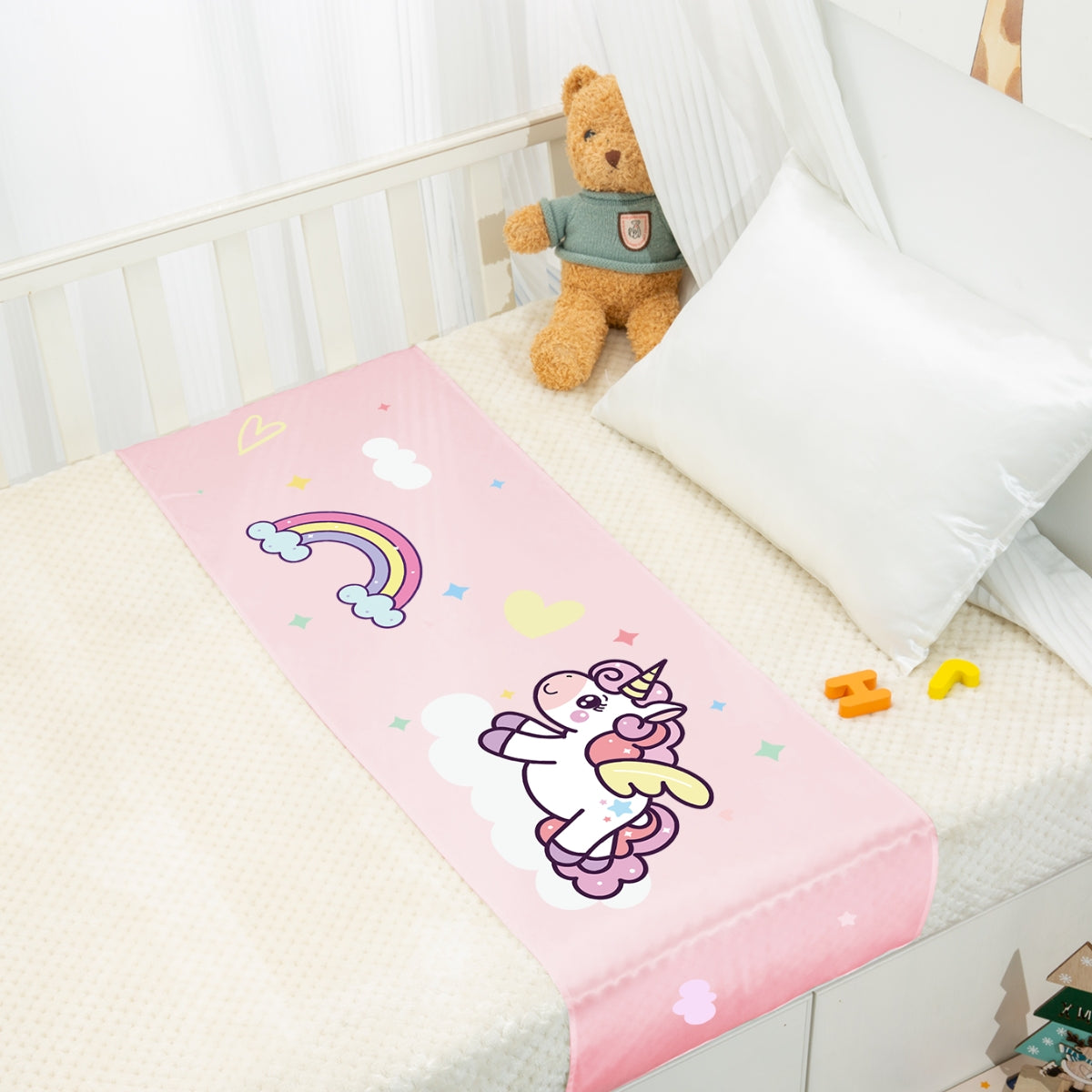 Funda de seda para cuna de bebé de 23 mm para moisés/cunas