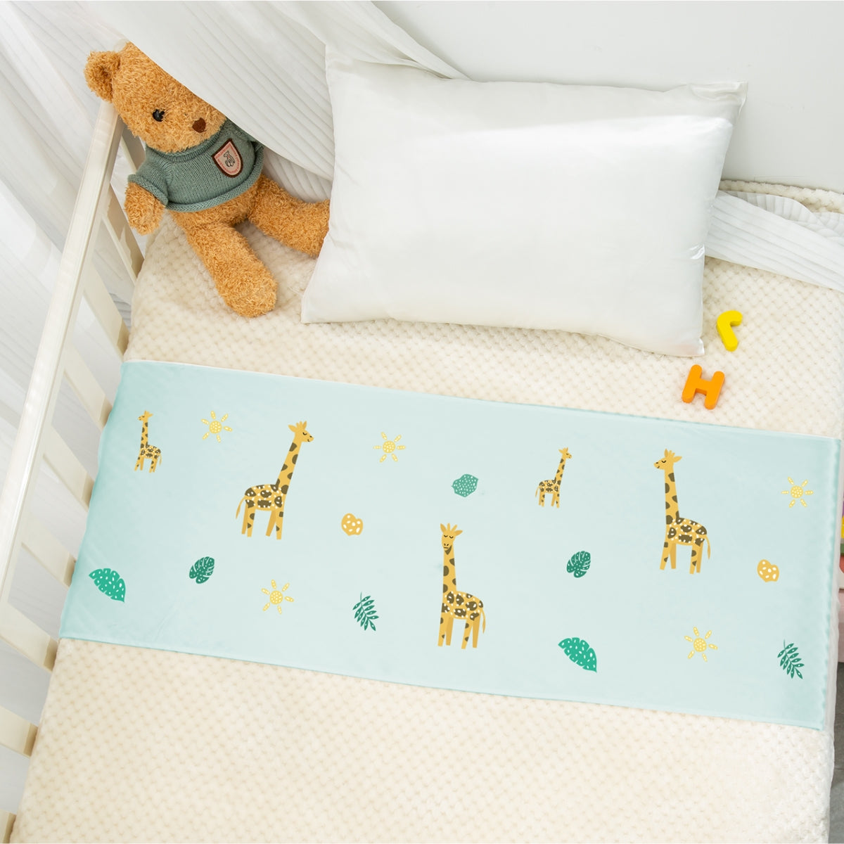 Funda de seda para cuna de bebé de 23 mm para moisés/cunas