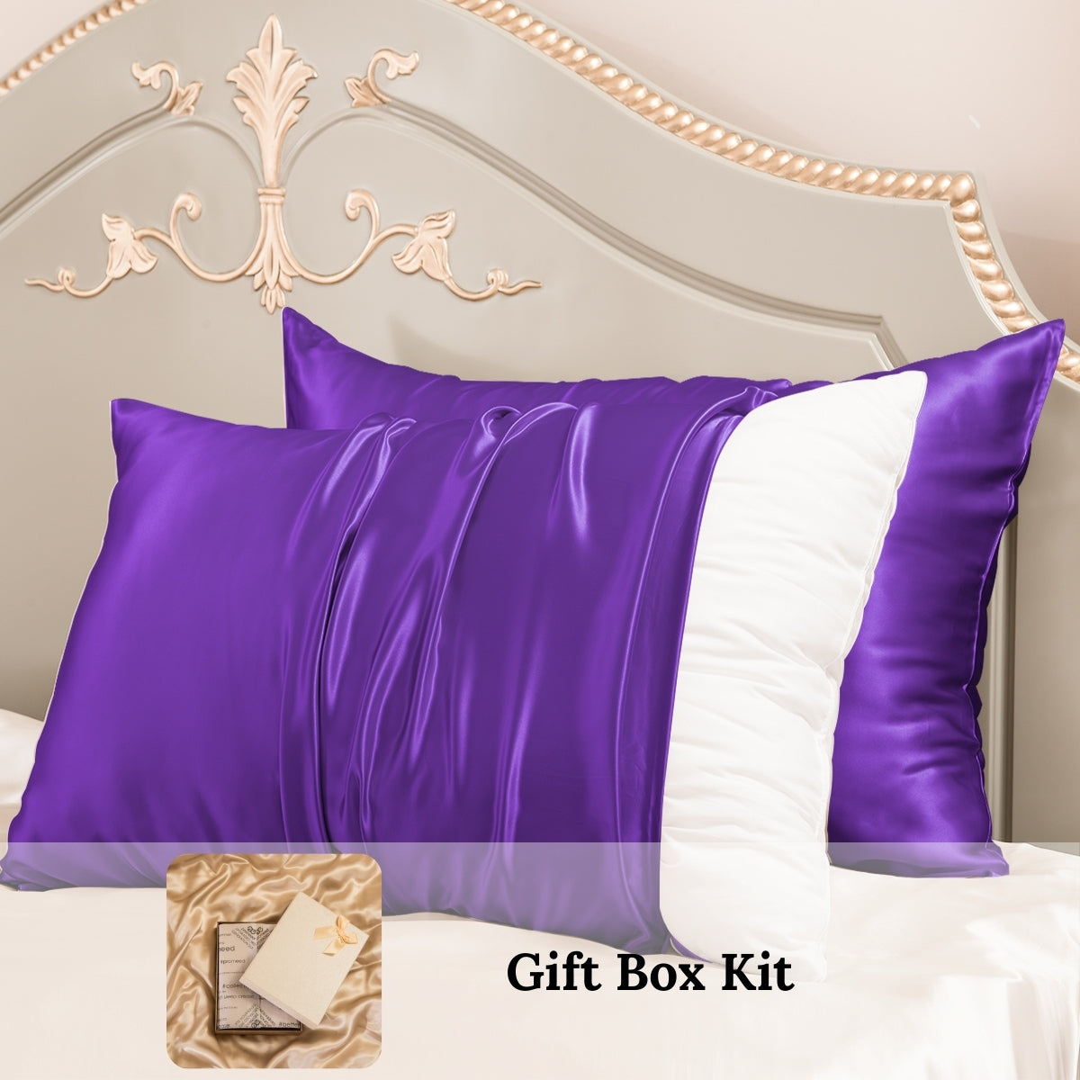 23mm 6A+ 100% Mulberry Silk Pillowcase 2 Pack-Wedding Gift Kit
