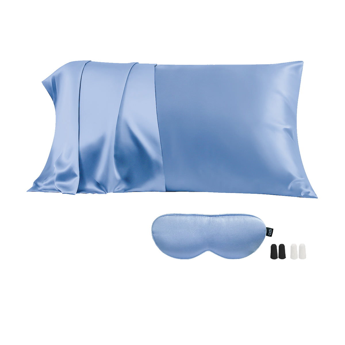 23mm 6A+Zipper Silk Pillowcase With Eye Mask - promeedsilk