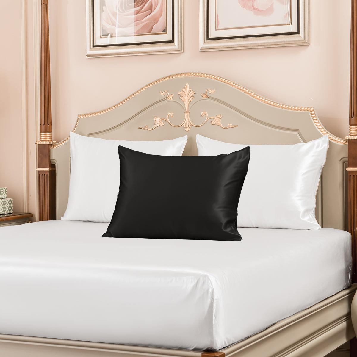 23 mm 6A+ Silk Pillowcase With Zipper 3 Pack - promeedsilk
