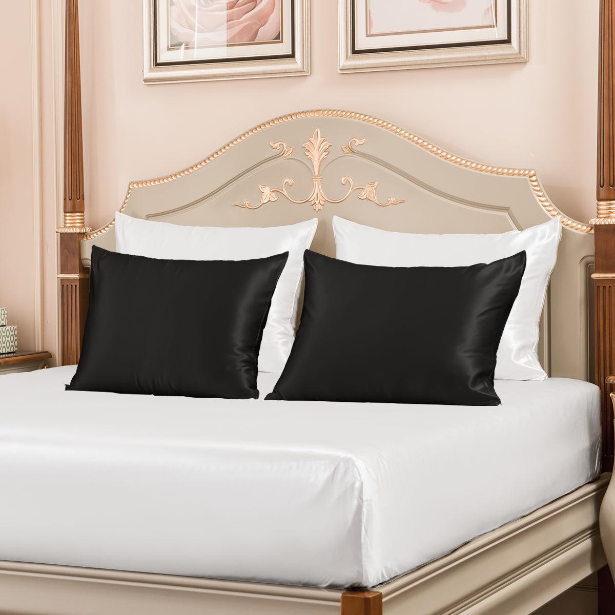 23 mm 6A+ Silk Pillowcase With Zipper 4 Pack - promeedsilk
