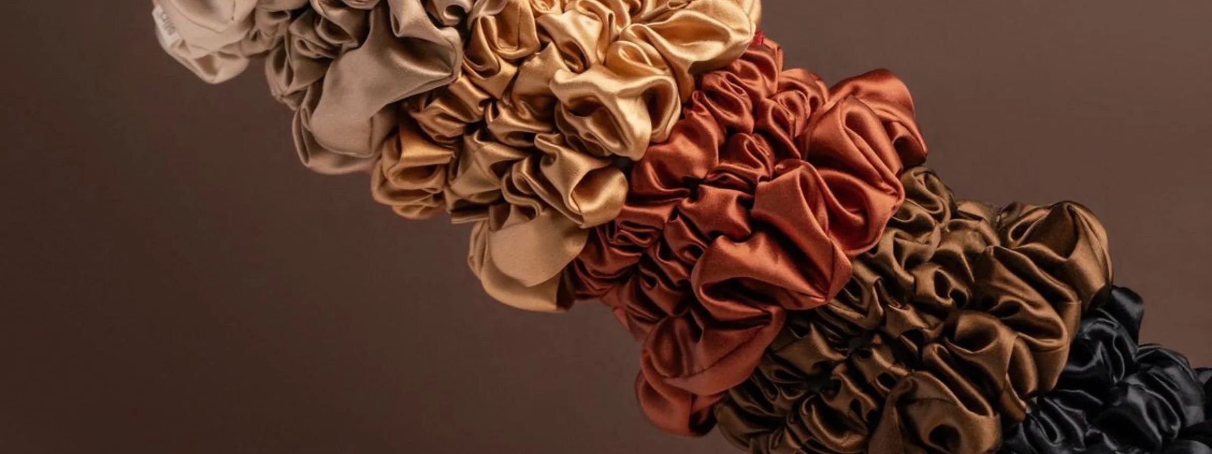 Mulberry Silk Hair Scrunchies and silk hair ties