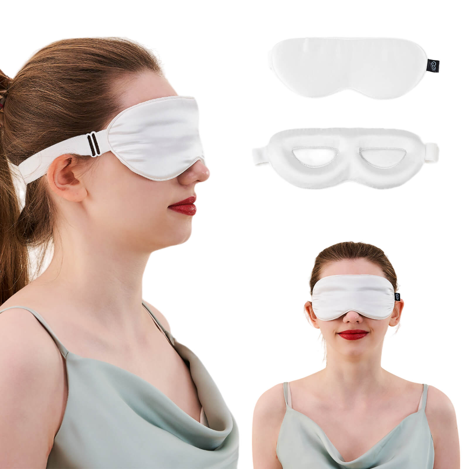 23MM Mulberry Silk 3D Contour Eye Mask with Sleeping Earplugs - promeedsilk