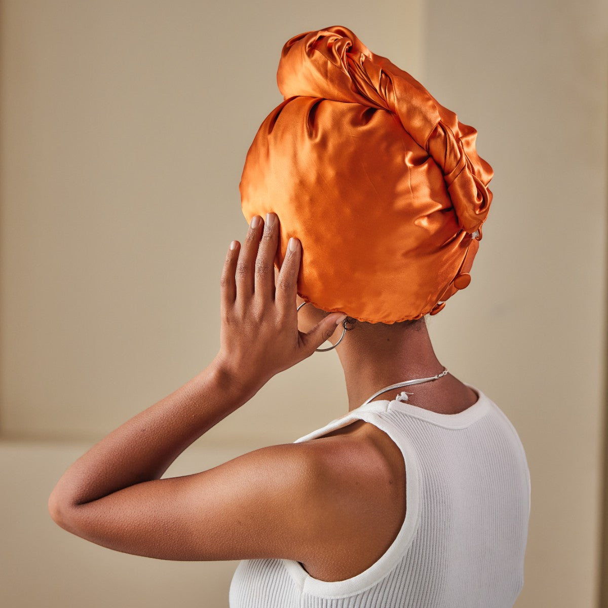 Diamond Glow Silk Turban - promeedsilk