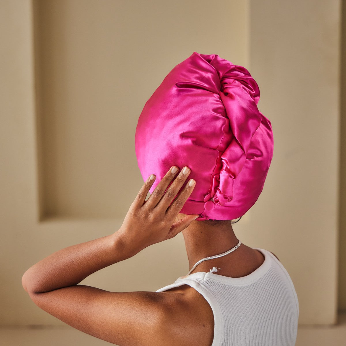 Diamond Glow Silk Turban - promeedsilk