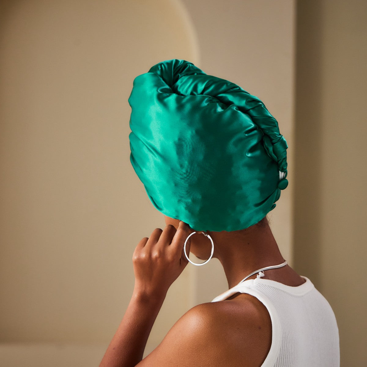 Diamond Glow Silk Turban - promeedsilk