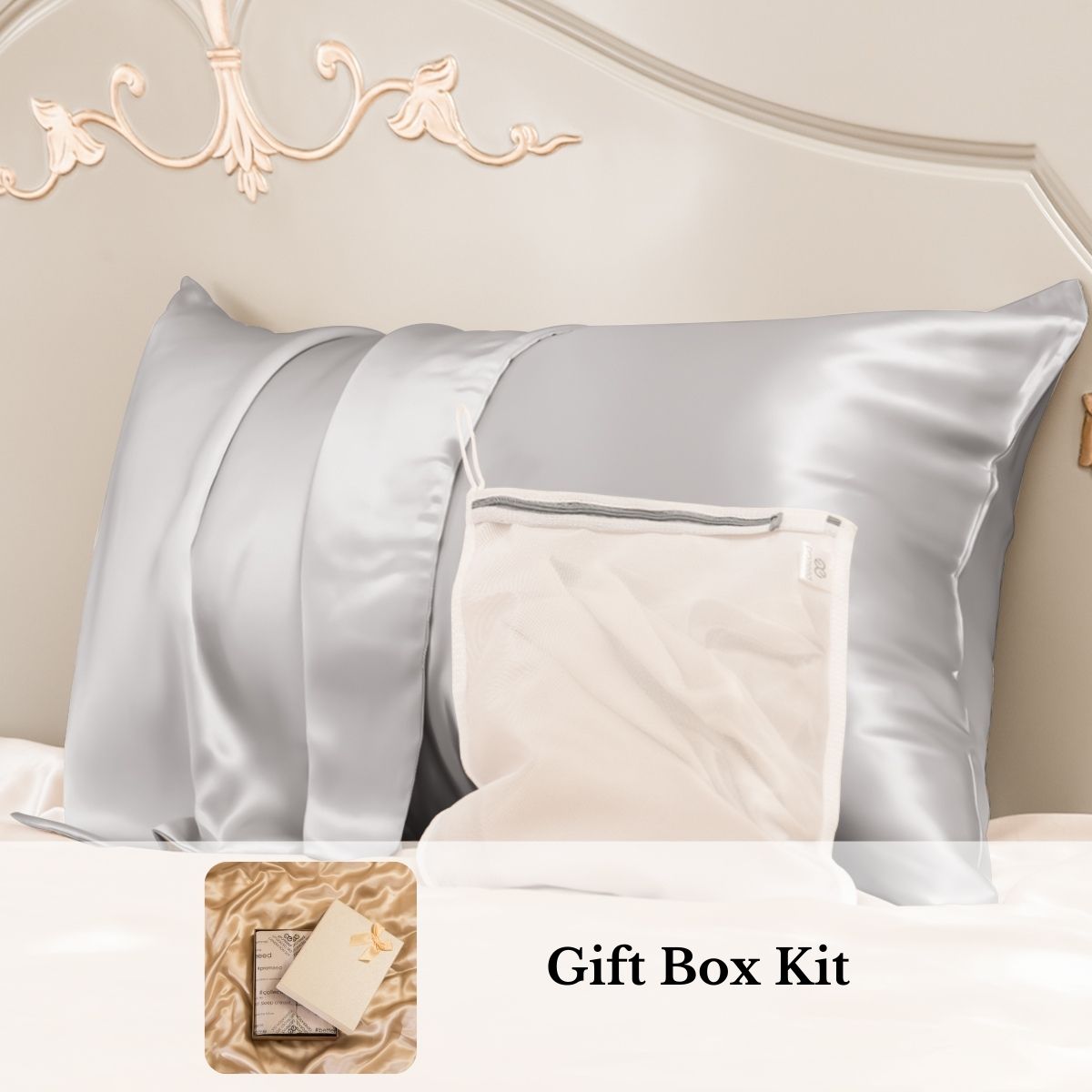 23mm 6A+ 100% Mulberry Silk Pillowcase-Christmas Gift Kit