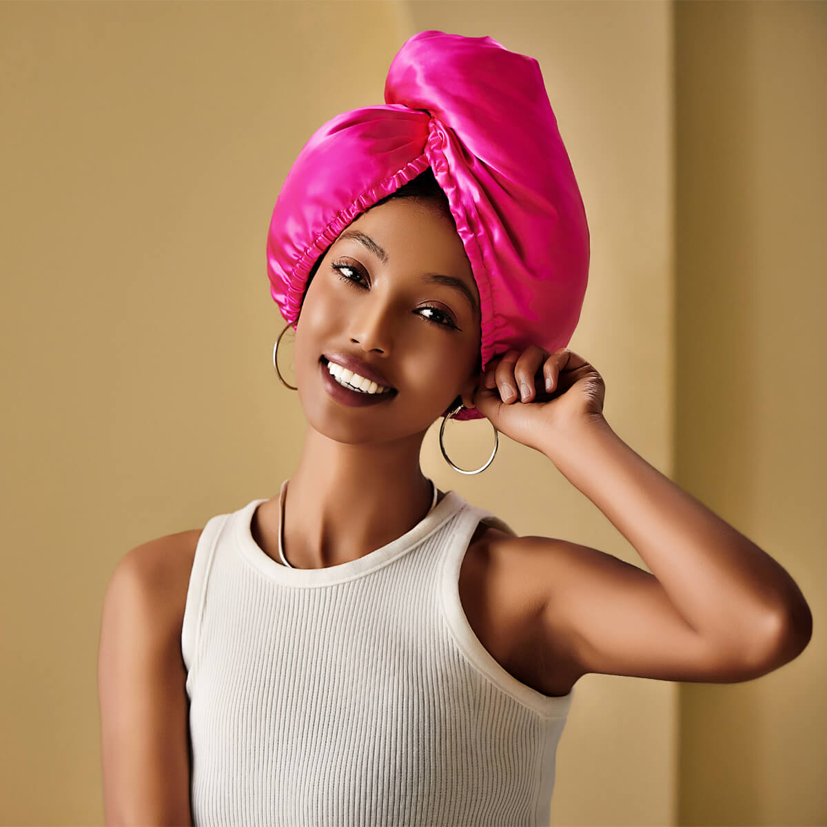 Diamond Glow Silk Turban - promeedsilk