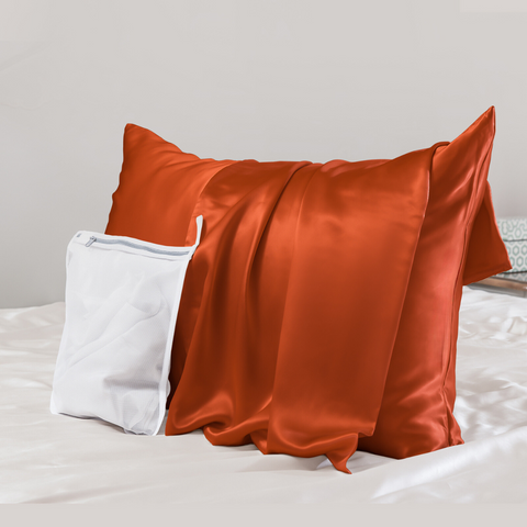 23毫米 6A+ 100% 桑蚕丝枕套，带拉链，附洗衣袋