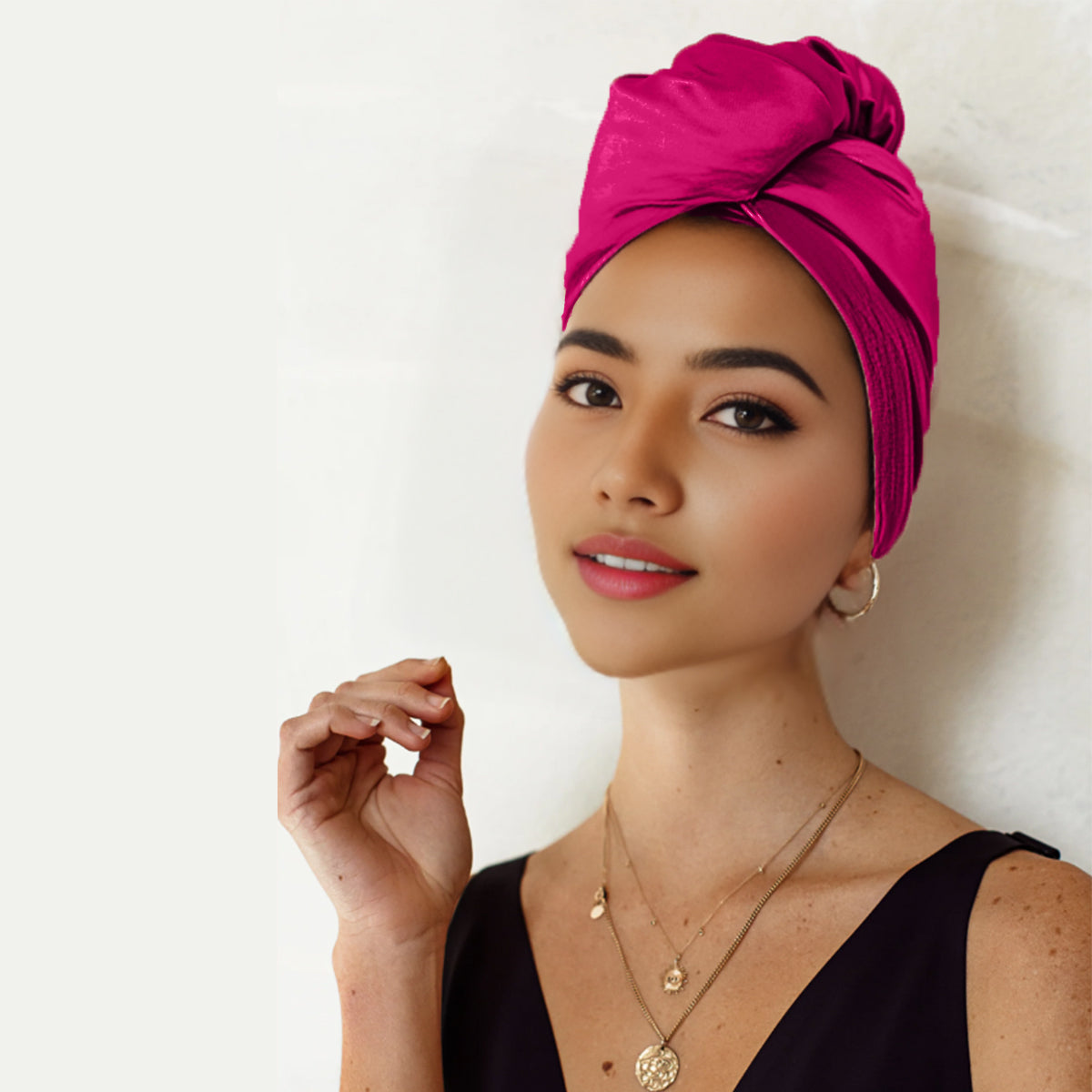 Diamond Glow Silk Turban - promeedsilk