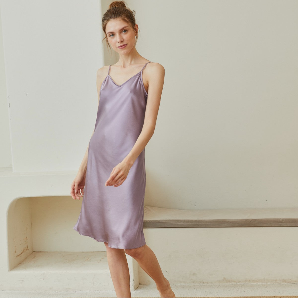 Silk Short Sleep Dress - promeedsilk