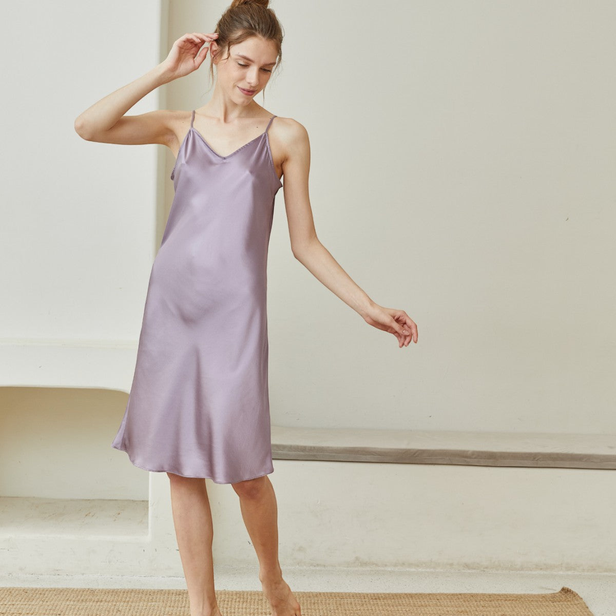 Silk Short Sleep Dress - promeedsilk