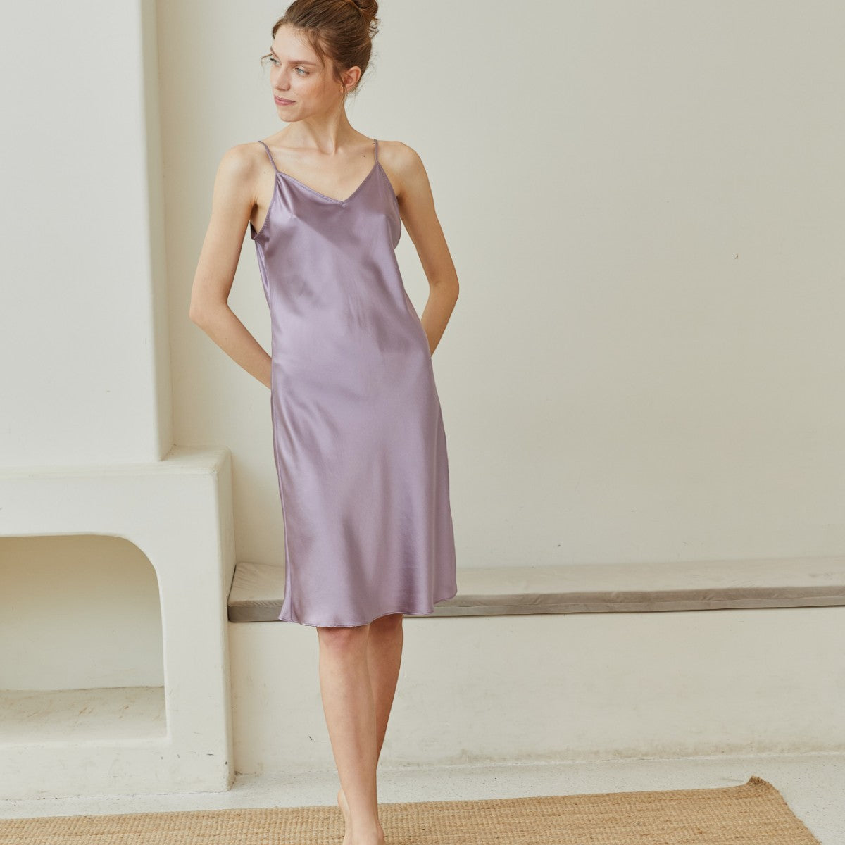 Silk Short Sleep Dress - promeedsilk