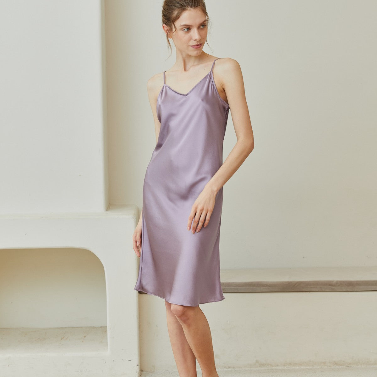 Silk Short Sleep Dress - promeedsilk