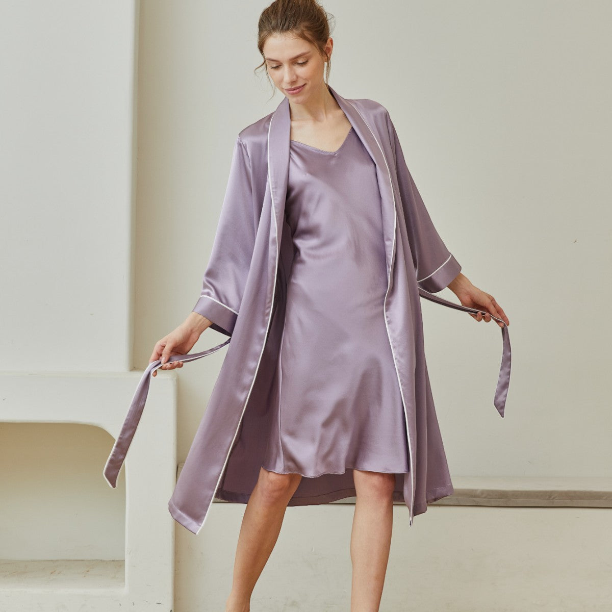 Silk Sleep Robe Set - promeedsilk