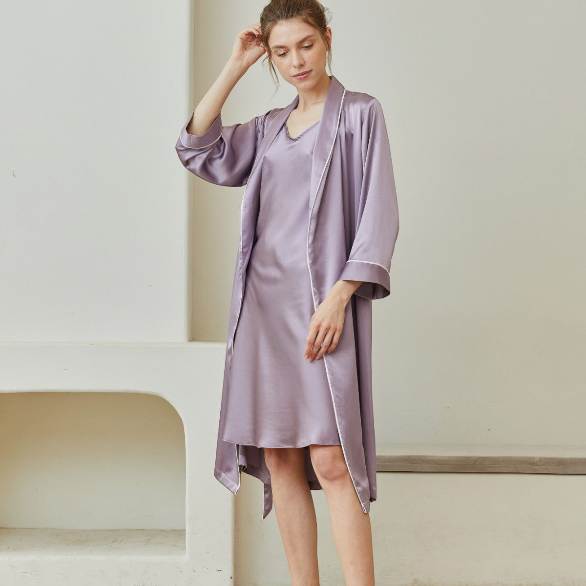 Silk Sleep Robe Set - promeedsilk