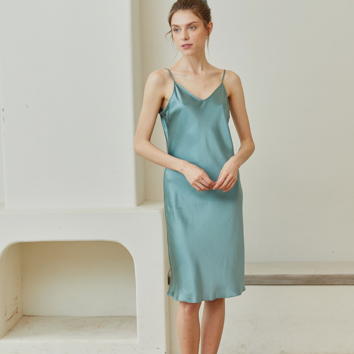 Silk Short Sleep Dress - promeedsilk