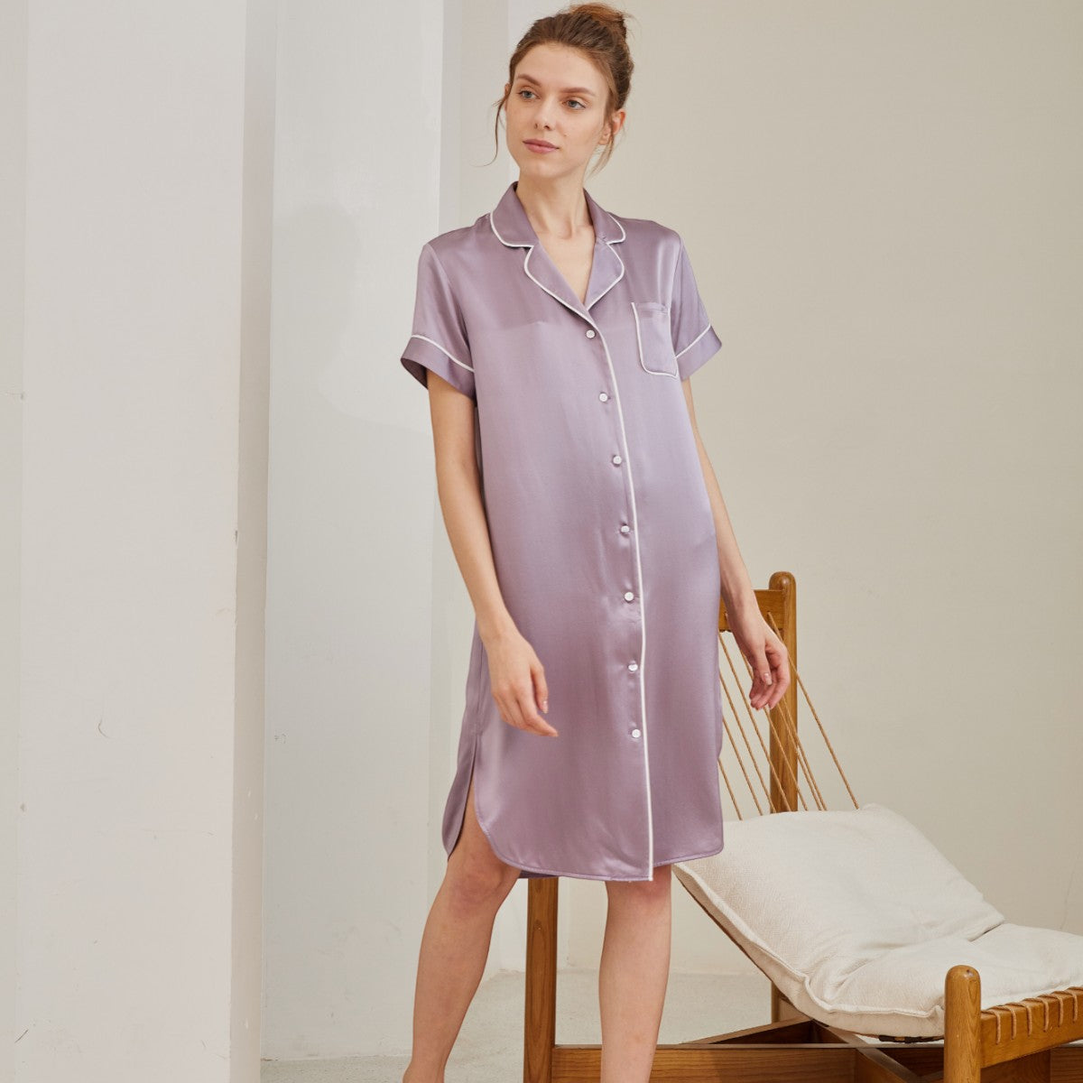 Silk Sleep Shirt - promeedsilk