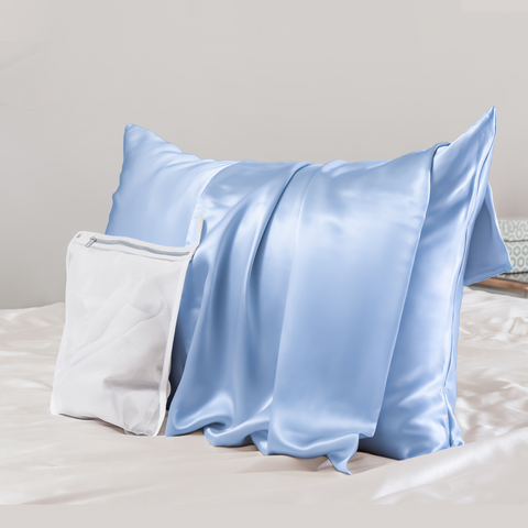 23毫米 6A+ 100% 桑蚕丝枕套，带拉链，附洗衣袋