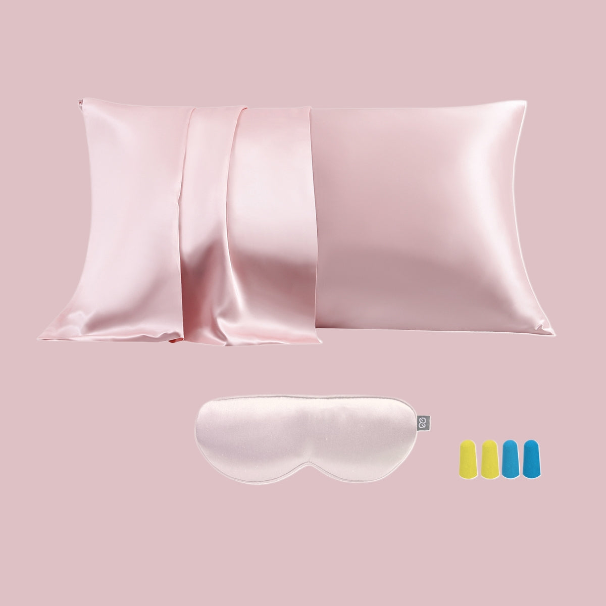 23mm 6A+Zipper Silk Pillowcase With Eye Mask - promeedsilk