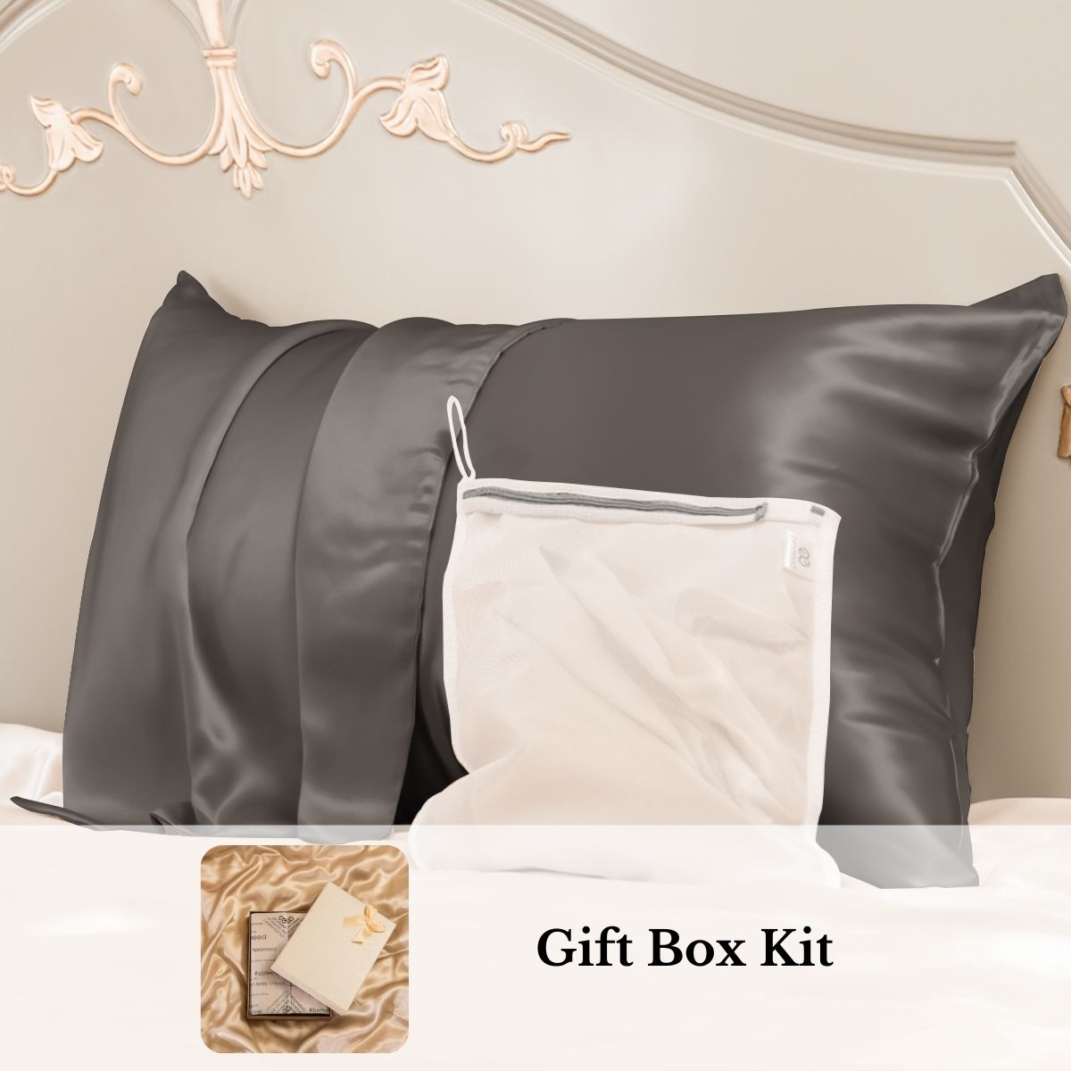 23mm 6A+ 100% Mulberry Silk Pillowcase-Christmas Gift Kit