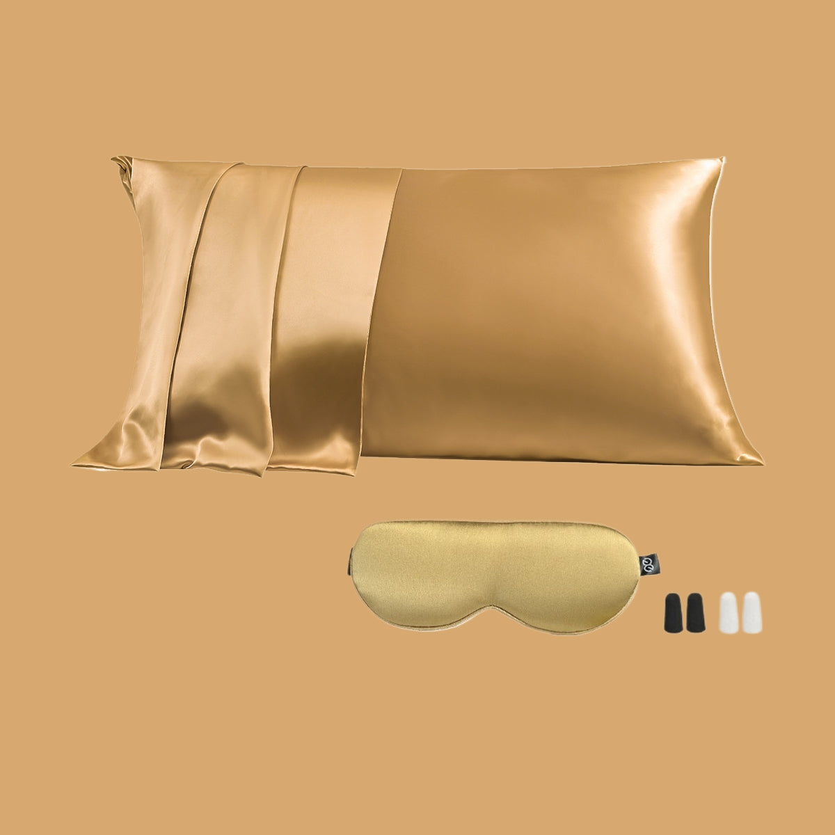 23mm 6A+Zipper Silk Pillowcase With Eye Mask - promeedsilk