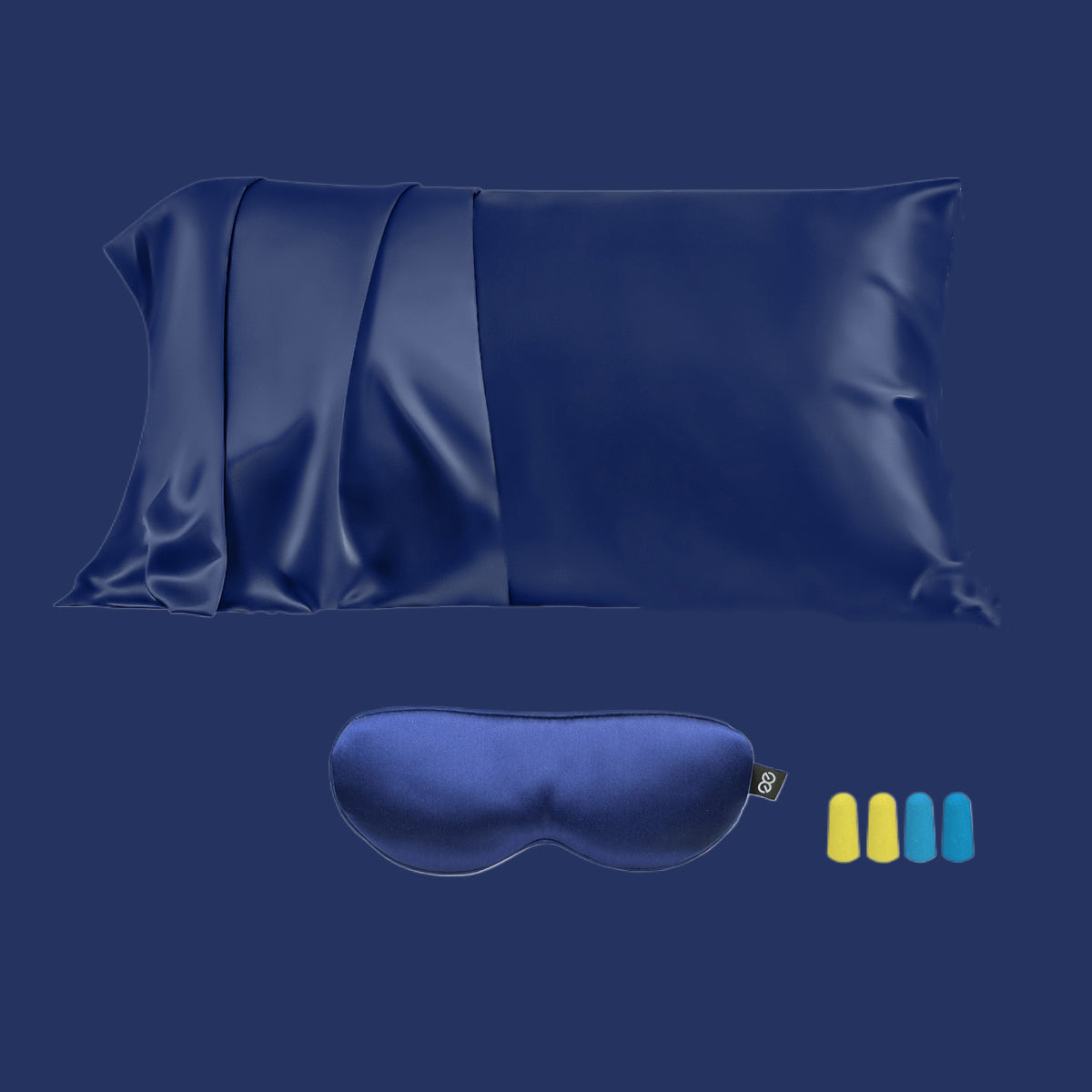 23mm 6A+Zipper Silk Pillowcase With Eye Mask - promeedsilk