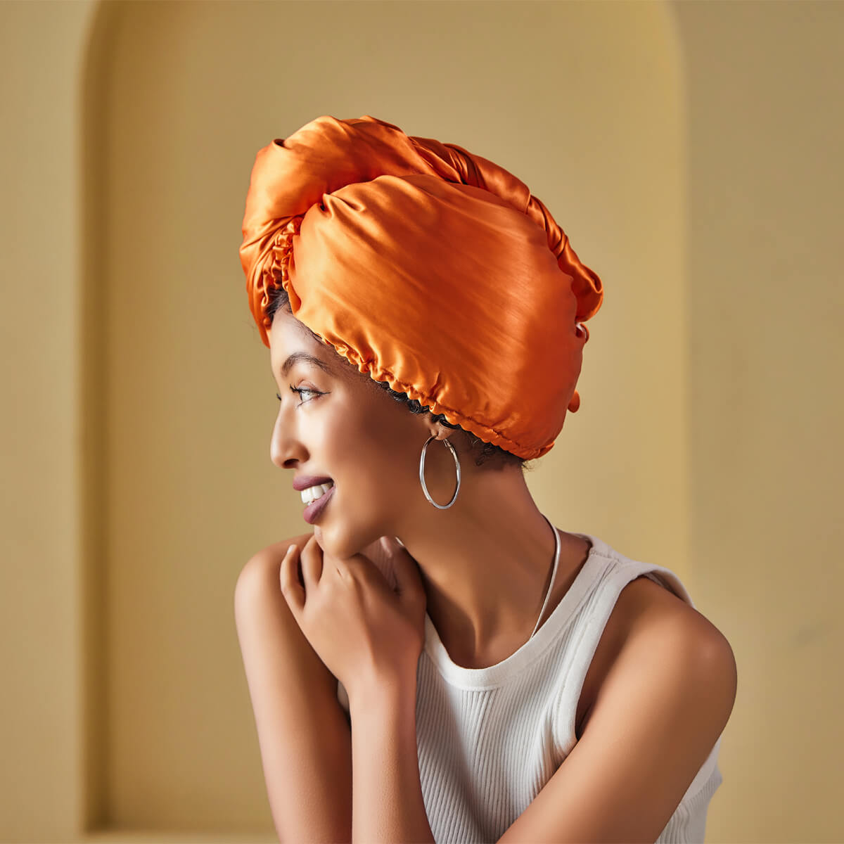 Diamond Glow Silk Turban - promeedsilk