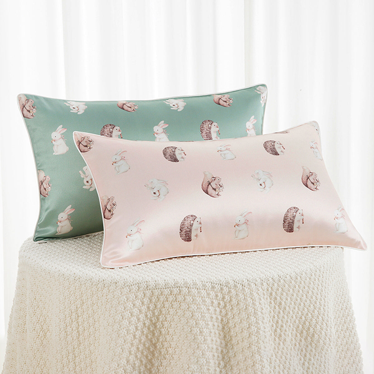 Printed Silk Pillowcase With Pillow Crib | Toddler - promeedsilk