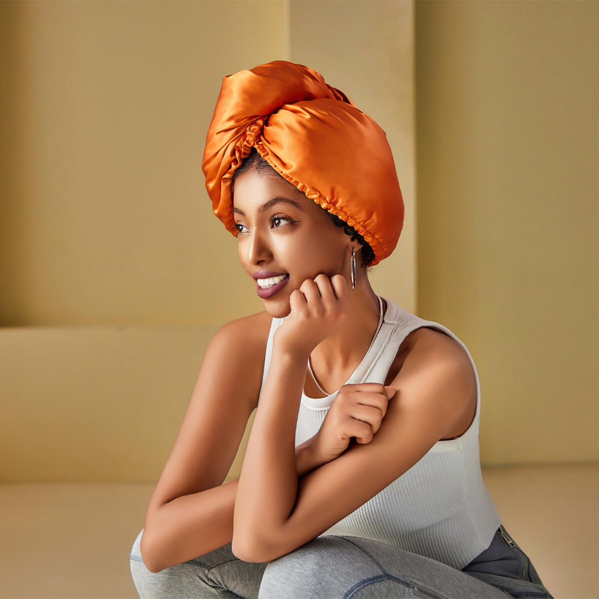 Diamond Glow Silk Turban - promeedsilk