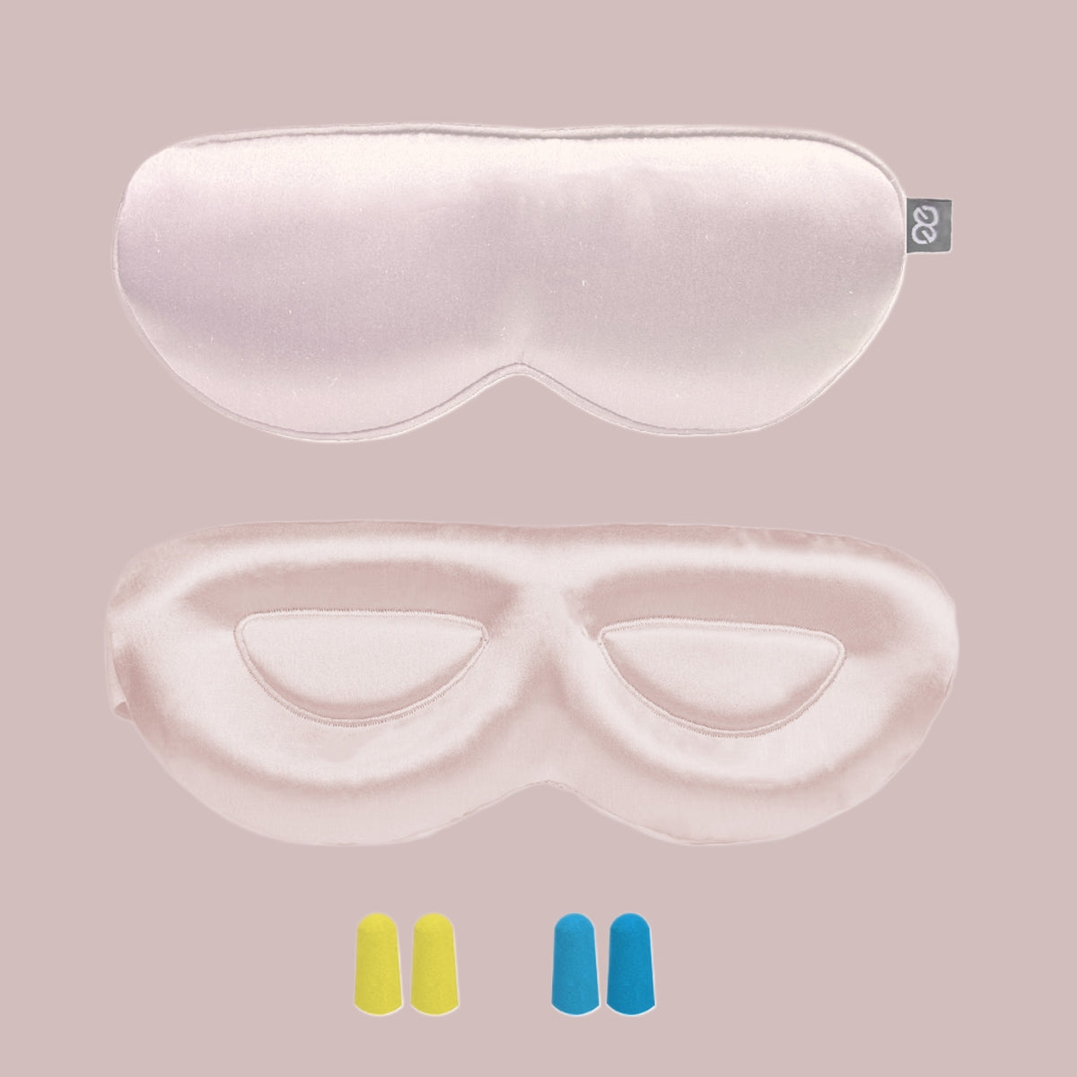 23MM Mulberry Silk 3D Eye Mask with Sleeping Earplugs - promeedsilk