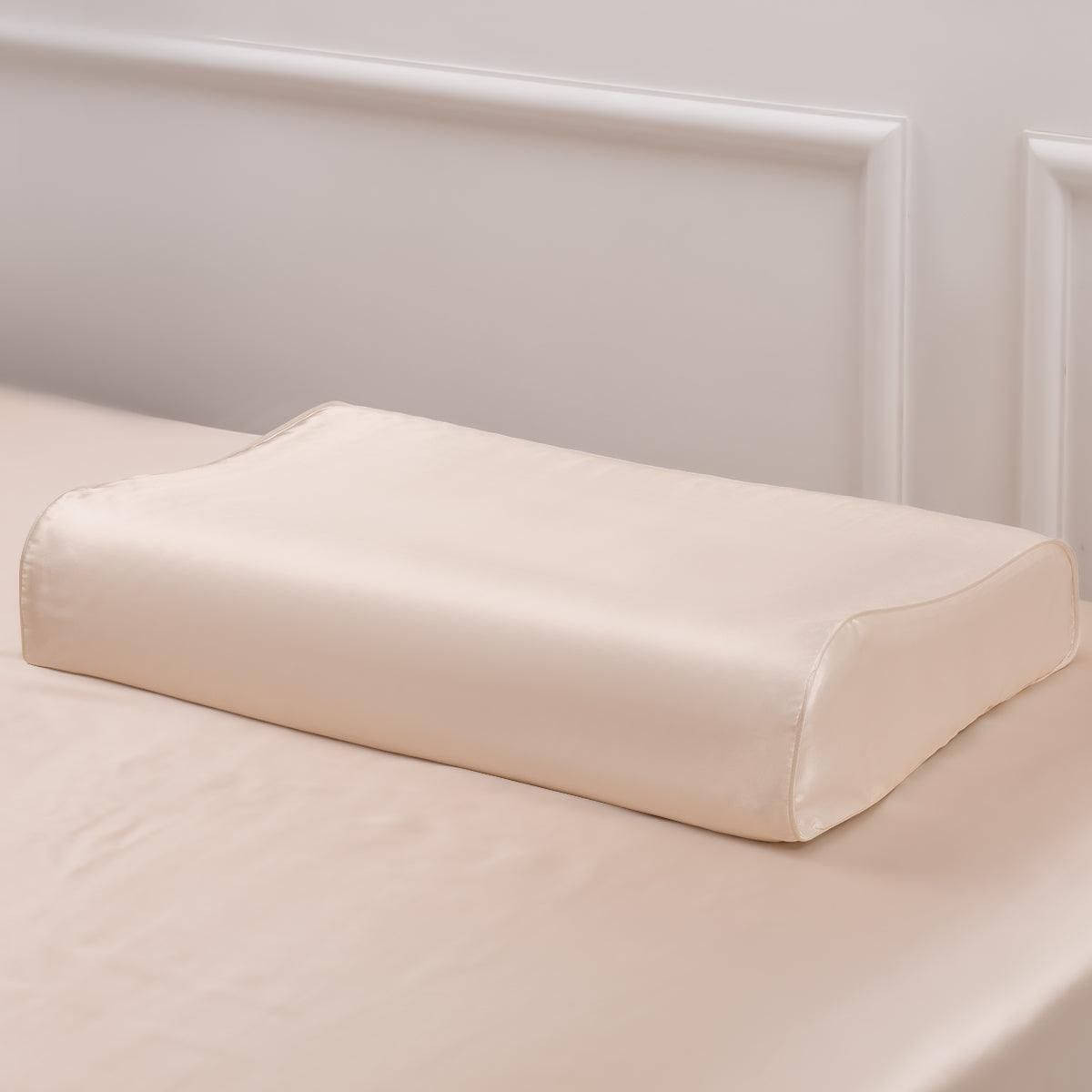 23mm 6A+ Silk Zipper Pillowcase For Cervical Memory Foam Pillow - promeedsilk