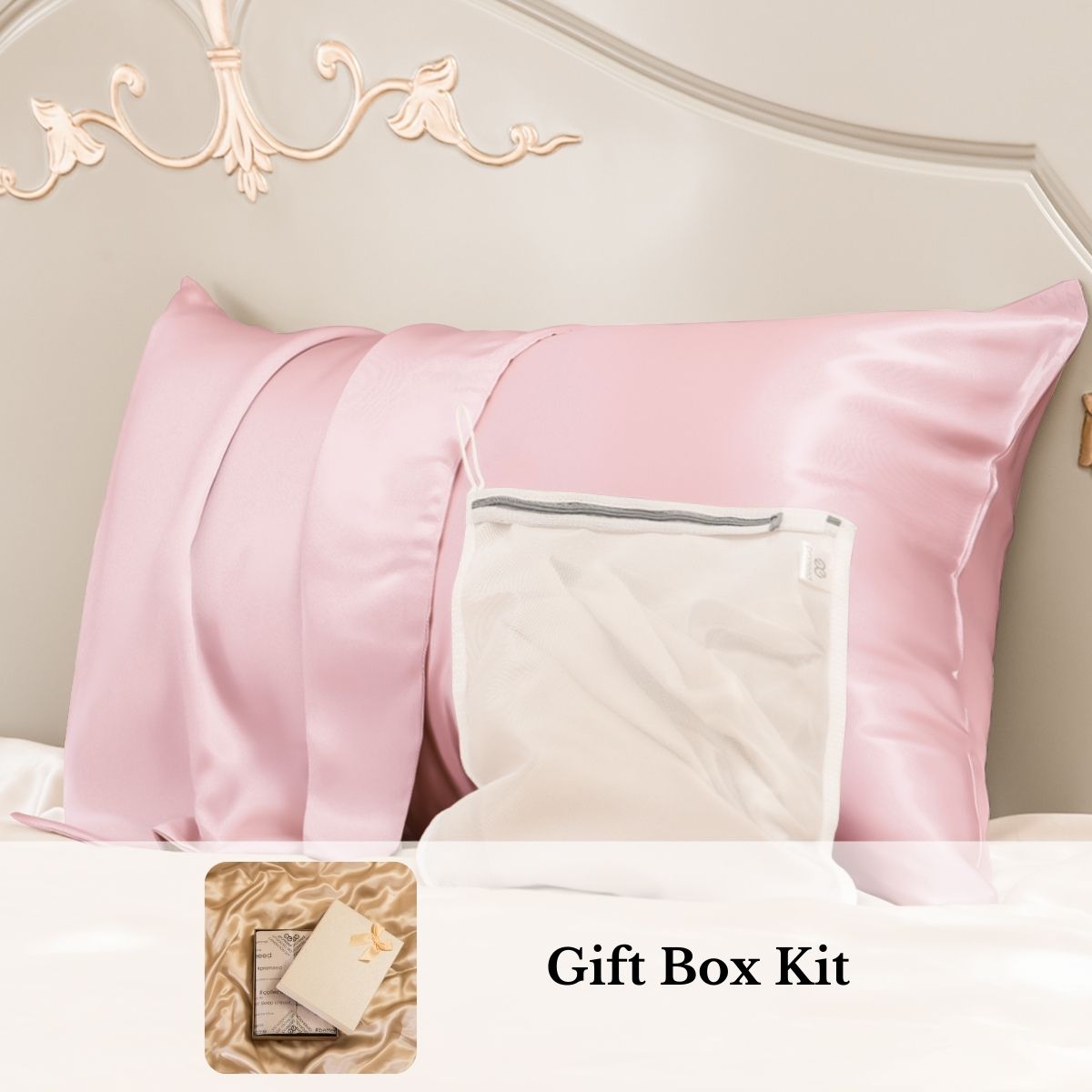 23mm 6A+ 100% Mulberry Silk Pillowcase-Christmas Gift Kit