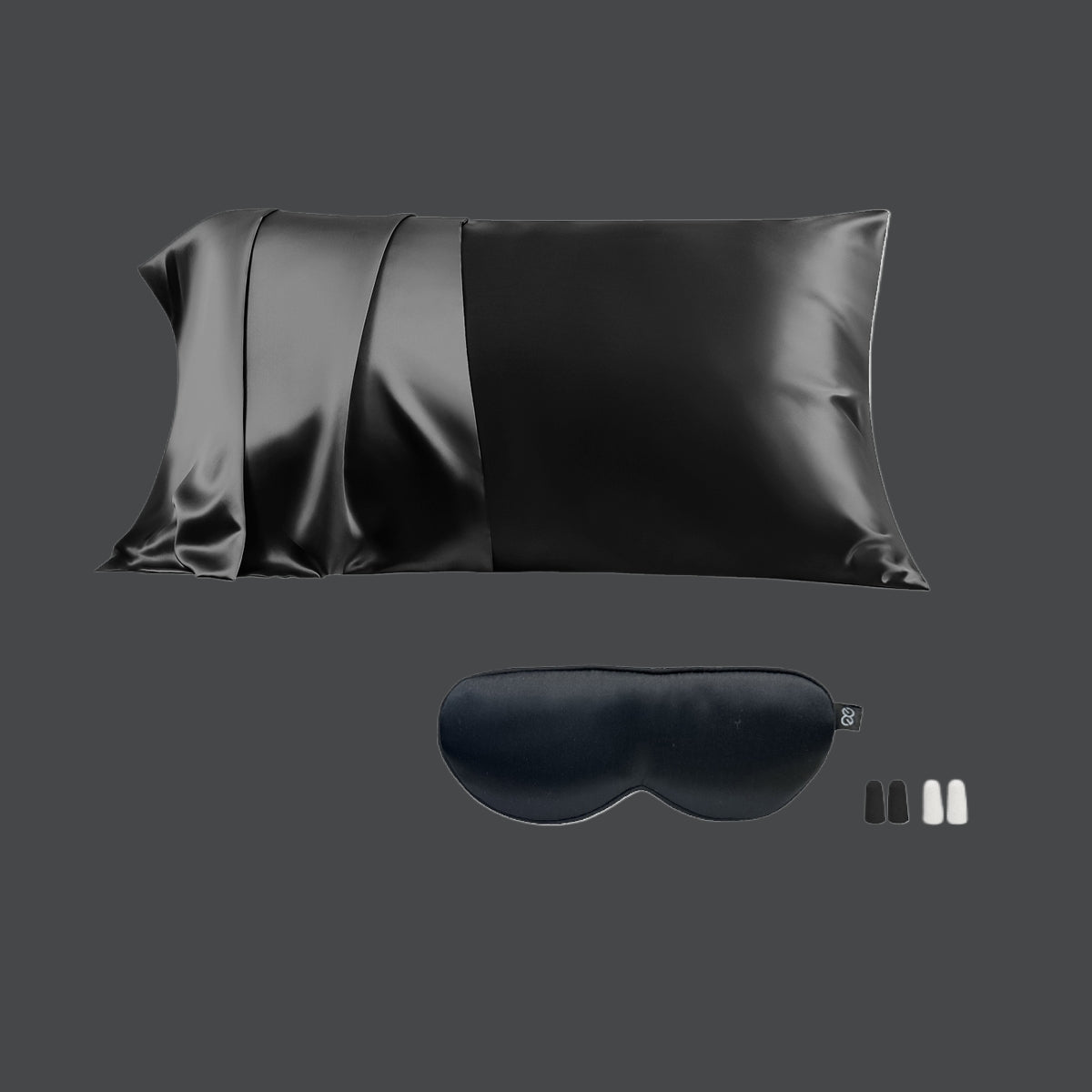 23mm 6A+Zipper Silk Pillowcase With Eye Mask - promeedsilk