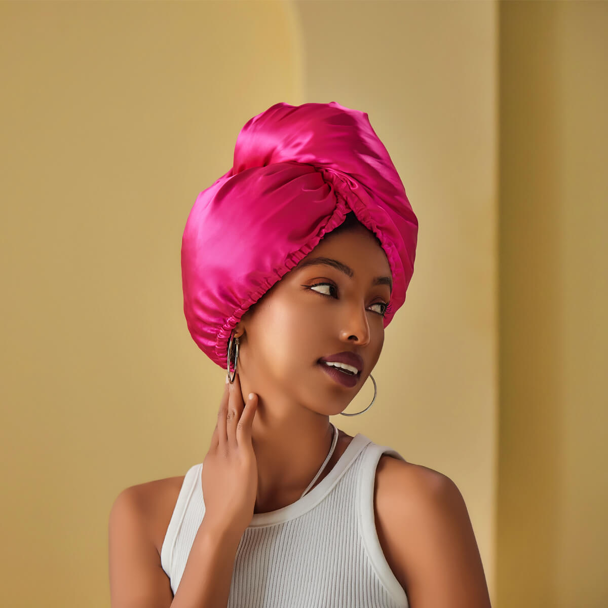 Diamond Glow Silk Turban - promeedsilk