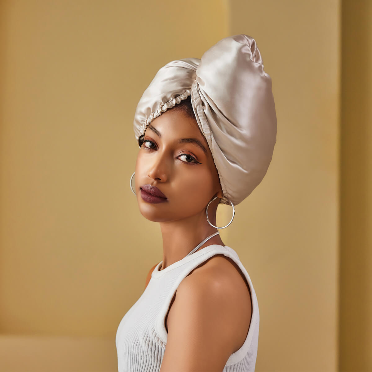 Diamond Glow Silk Turban - promeedsilk