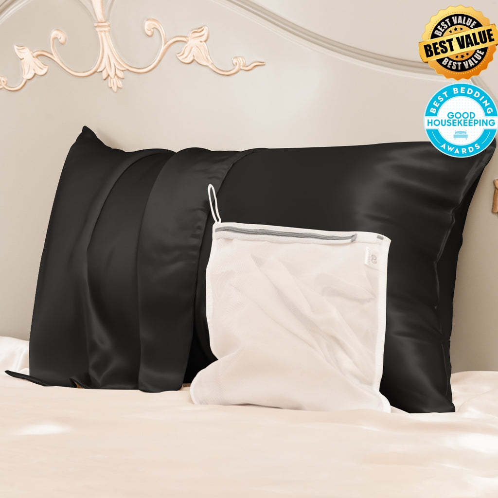 Best Value 23mm Mulberry Silk Pillowcase With Zipper With Laundry Bag