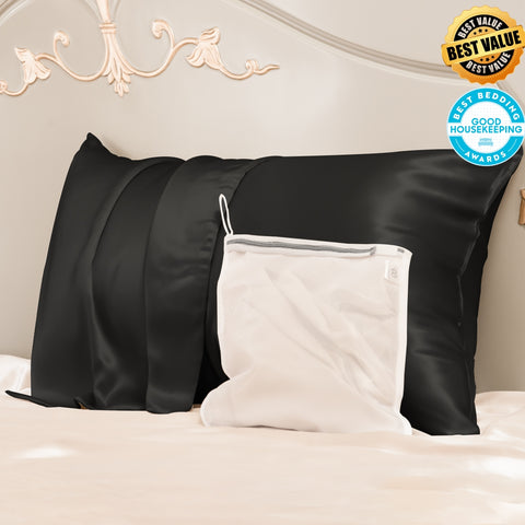 Best Value 23mm Mulberry Silk Pillowcase With Zipper With Laundry Bag