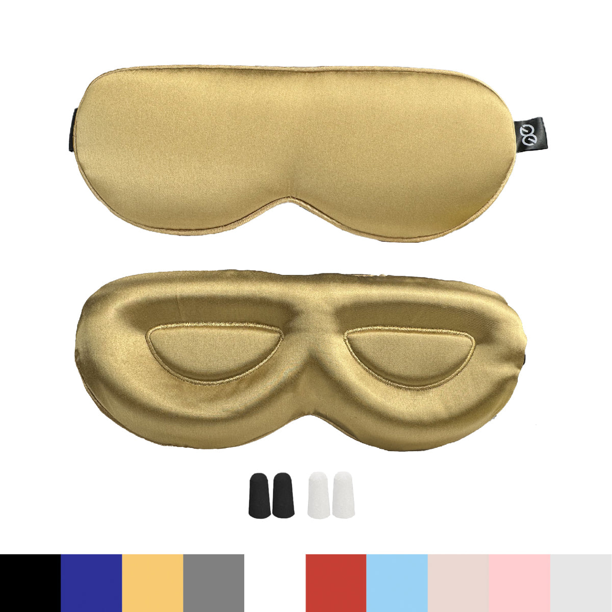 23MM Mulberry Silk 3D Eye Mask with Sleeping Earplugs
