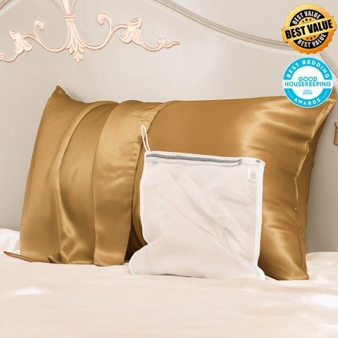 Best Value 23mm Mulberry Silk Pillowcase With Zipper With Laundry Bag