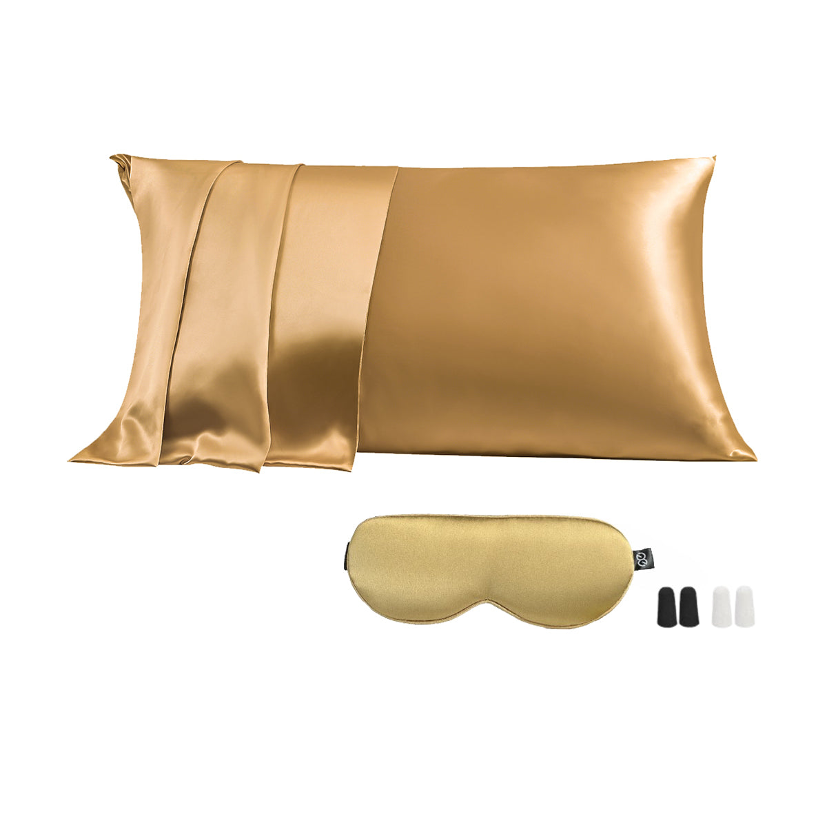 23mm 6A+Zipper Silk Pillowcase With Eye Mask - promeedsilk