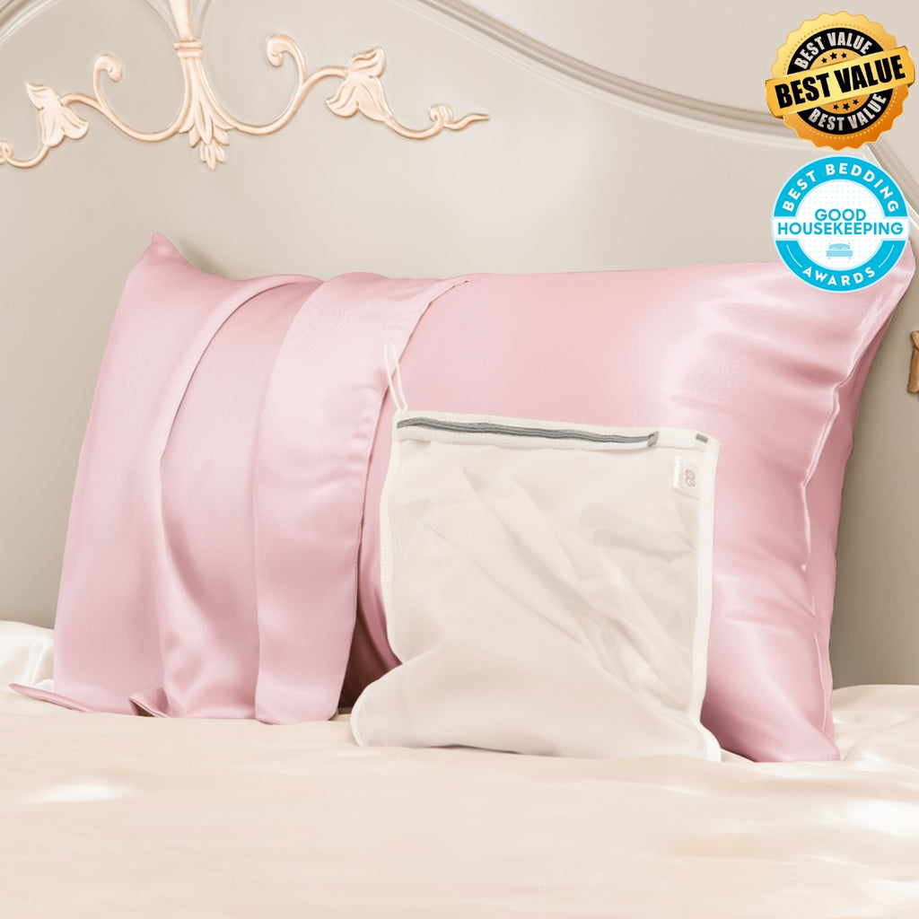 Best Value 23mm Mulberry Silk Pillowcase With Zipper With Laundry Bag